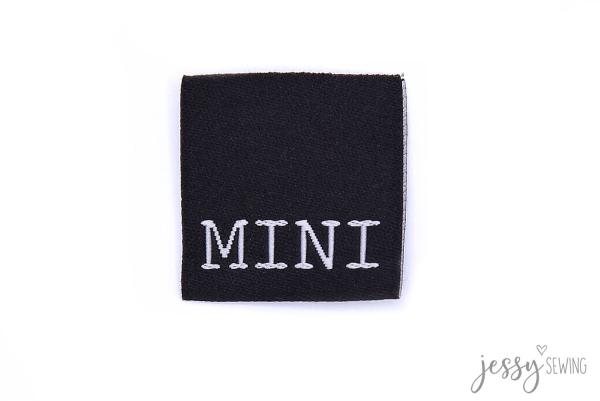 Weblabel Mini schwarz by Jessy Sewing
